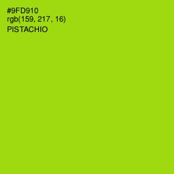 #9FD910 - Pistachio Color Image