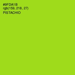 #9FDA1B - Pistachio Color Image