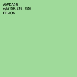 #9FDA9B - Feijoa Color Image