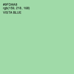 #9FDAA8 - Vista Blue Color Image