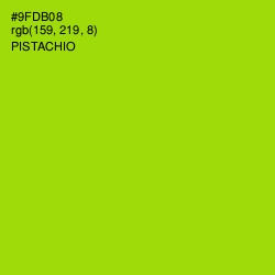 #9FDB08 - Pistachio Color Image