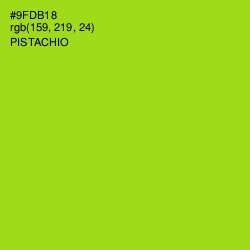 #9FDB18 - Pistachio Color Image