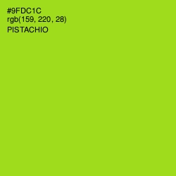 #9FDC1C - Pistachio Color Image