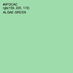 #9FDCAC - Algae Green Color Image