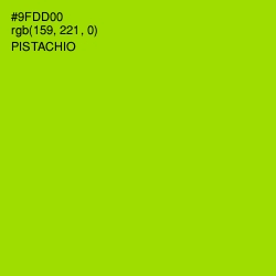 #9FDD00 - Pistachio Color Image