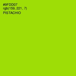 #9FDD07 - Pistachio Color Image