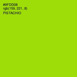 #9FDD08 - Pistachio Color Image