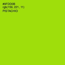 #9FDD0B - Pistachio Color Image