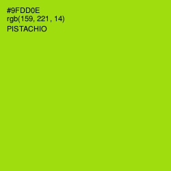 #9FDD0E - Pistachio Color Image