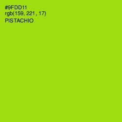 #9FDD11 - Pistachio Color Image