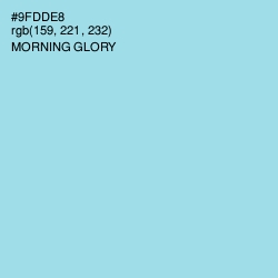 #9FDDE8 - Morning Glory Color Image
