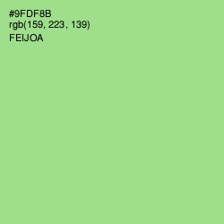 #9FDF8B - Feijoa Color Image