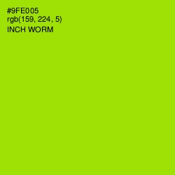 #9FE005 - Inch Worm Color Image