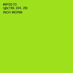 #9FE01D - Inch Worm Color Image