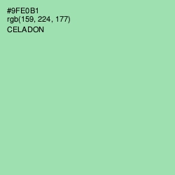 #9FE0B1 - Celadon Color Image