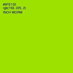 #9FE102 - Inch Worm Color Image