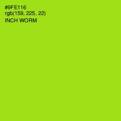 #9FE116 - Inch Worm Color Image