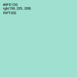 #9FE1D0 - Riptide Color Image