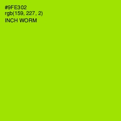 #9FE302 - Inch Worm Color Image