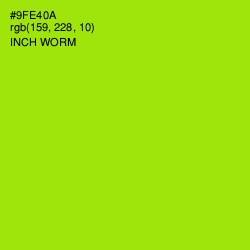 #9FE40A - Inch Worm Color Image