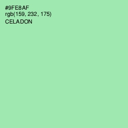 #9FE8AF - Celadon Color Image