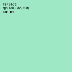 #9FE8C6 - Riptide Color Image