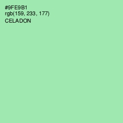 #9FE9B1 - Celadon Color Image