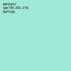 #9FE9D7 - Riptide Color Image