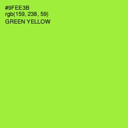 #9FEE3B - Green Yellow Color Image