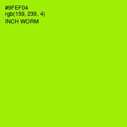 #9FEF04 - Inch Worm Color Image