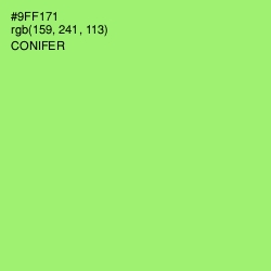 #9FF171 - Conifer Color Image