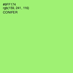 #9FF174 - Conifer Color Image