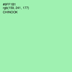 #9FF1B1 - Chinook Color Image