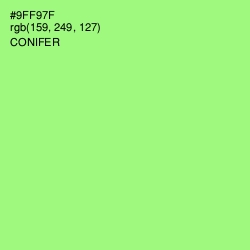 #9FF97F - Conifer Color Image