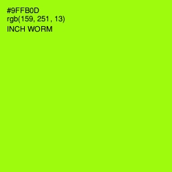 #9FFB0D - Inch Worm Color Image