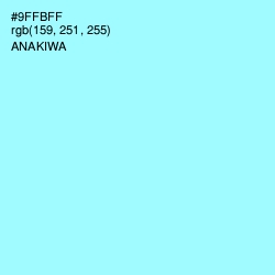 #9FFBFF - Anakiwa Color Image