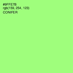 #9FFE7B - Conifer Color Image