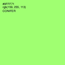 #9FFF71 - Conifer Color Image