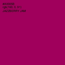 #A0005B - Jazzberry Jam Color Image