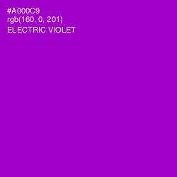 #A000C9 - Electric Violet Color Image