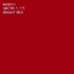 #A00111 - Bright Red Color Image