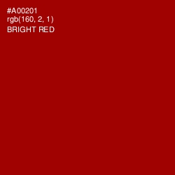 #A00201 - Bright Red Color Image