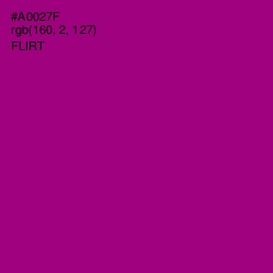 #A0027F - Flirt Color Image