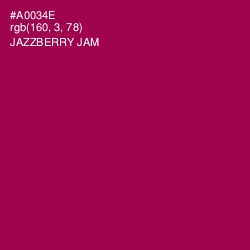 #A0034E - Jazzberry Jam Color Image
