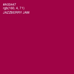 #A00447 - Jazzberry Jam Color Image