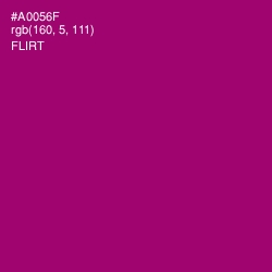 #A0056F - Flirt Color Image