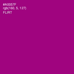 #A0057F - Flirt Color Image