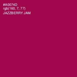 #A0074D - Jazzberry Jam Color Image