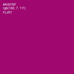 #A0076F - Flirt Color Image