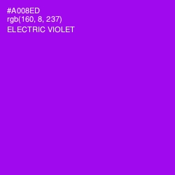 #A008ED - Electric Violet Color Image